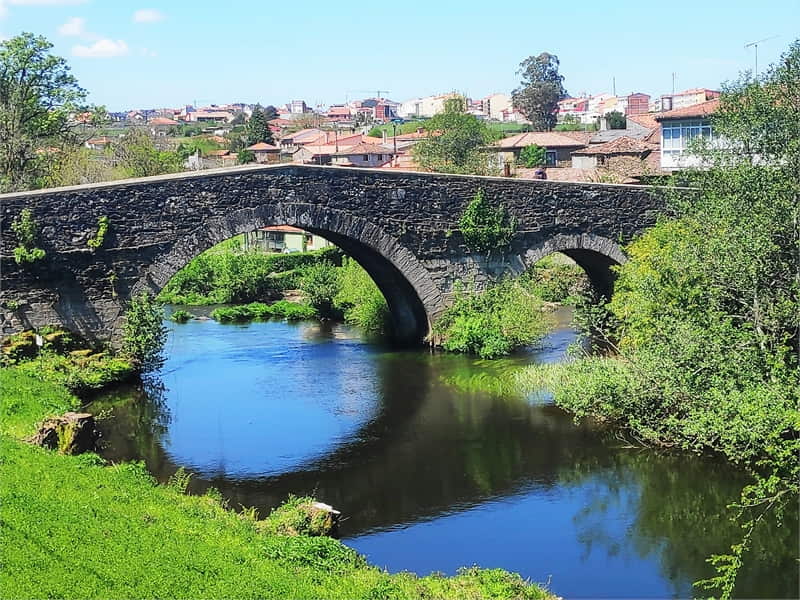 puente de san juan de furelos en Melide, Camino de Santiago